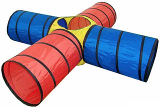 Dětské prolézací tunely 250×250×48 cm (set v krabici)