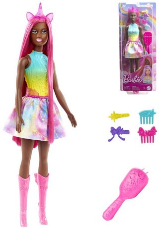MATTEL BRB Barbie pohádková panenka víla jednorožec s dlouhými vlasy