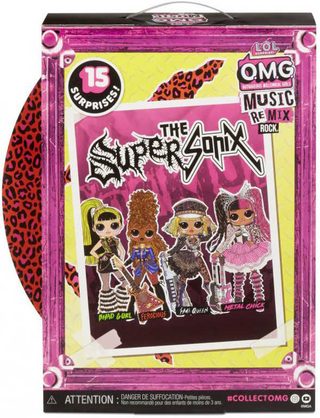 L.O.L. Surprise! O.M.G. Remix Rock Ferocious (15 překvapení)