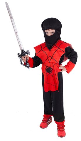 Karnevalový kostým pro děti NINJA pavouk, vel. S
