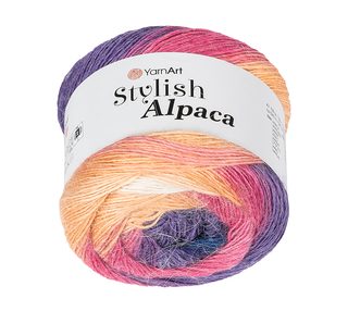 Příze Stylish ALPACA Růžová,Fialová 7717