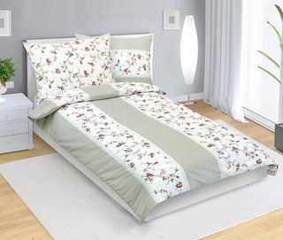 Bavlněné povlečení Zelená,Hnědá,Růžová 90/223