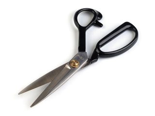 Krejčovské nůžky černé - délka 21,5 cm / 8"