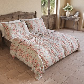 Bavlněné povlečení PROVENCE COLLECTION ROSÁLIE zelená