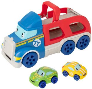 Teamsterz Tiny transportér (2 soft baby autíčka)