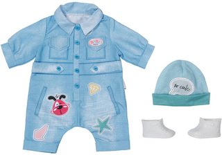 ZAPF Baby Born overal džínový deluxe obleček pro panenku mininko 43cm