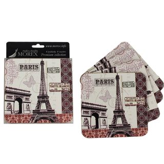 Podtácky 4 ks - Paris 350061 - 10 x 10 x 0,4 cm