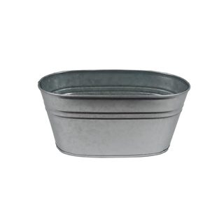 Květináč plechový ovál K3755/2 - 23,5 x 13 x 10,5 cm