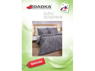 Bavlněné povlečení Sorat tmavě šedý 140x200, 70x90 cm