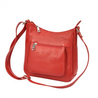 Kožená crossbody dámská kabelka Patrizia Piu tmavě šedá