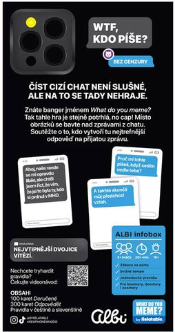 ALBI HRA WTF, kdo píše? Pro dospělé *SPOLEČENSKÉ HRY*