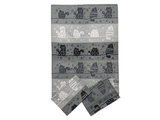 Utěrka Extra savá 50x70 cm Kočky na střeše 3 ks