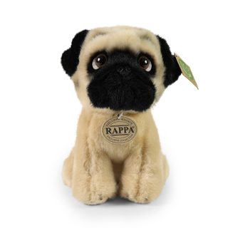 Plyšový pes mops 18 cm