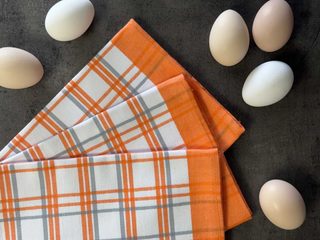 Utěrka Extra savá Tradiční káro oranžové - 3 ks