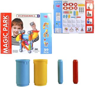 Magnetická kuličková dráha Click and Roll (30 dílků)