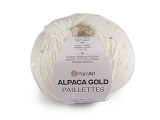 Pletací příze Alpaca Gold s flitry 50 g