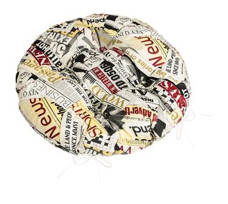 Sedák Adéla prošívaný kulatý Červená,Černá,Bílá 62/228 průměr 40 cm