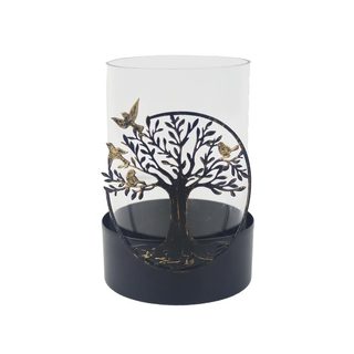 Svícen strom života K4522 - 9.50 × 9.50 × 12.00 cm