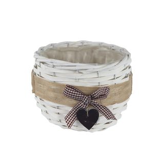 Obal s plastem bílý P2028/2 - dia 18 × 14 cm