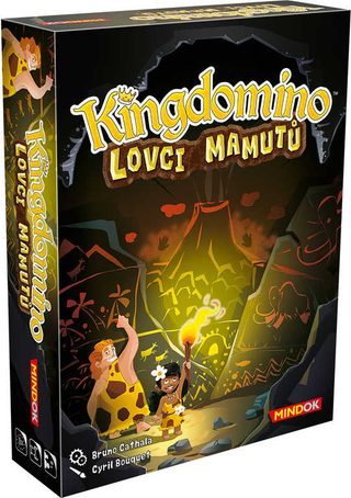 Kingdomino: Lovci mamutů (společenská hra, Mindok)