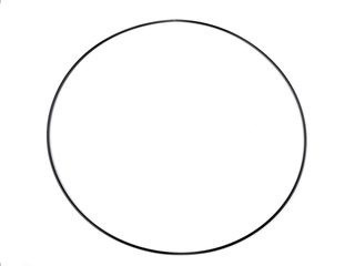Kovový kruh na lapač snů / k dekorování Ø60 cm