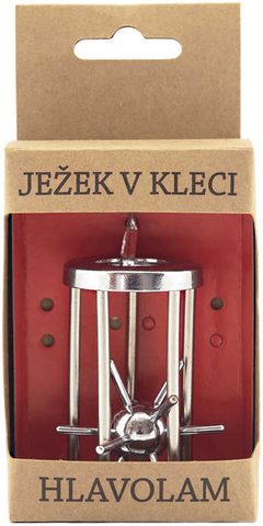 HRA Hlavolam ježek v kleci 7cm
