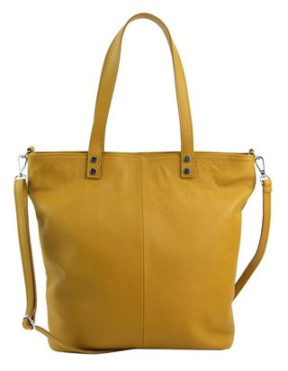 Kožená velká dámská shopper kabelka Juliette červená