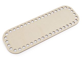 Dřevěné dno na háčkování / výrobu košíků 10x30 cm
