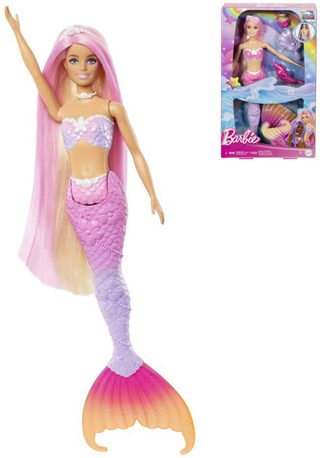 Barbie Malibu mořská panna (mění barvu, Dotek kouzla)