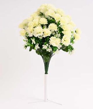 Kytice chryzantéma 44 cm krémová 371369 - 44 cm