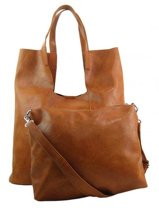 Velká černá shopper dámská kabelka s crossbody uvnitř