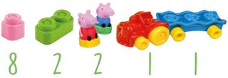 CLEMENTONI CLEMMY Baby vláček herní set s kostkami Peppa Pig
