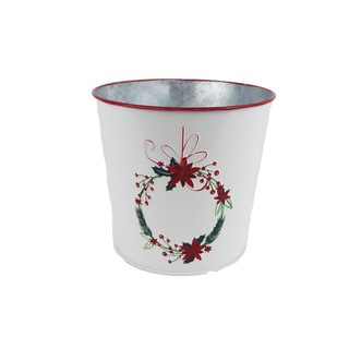 Vánoční květináč plechový K3913/2 - 15 cm
