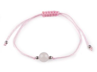 Náramek shamballa minerální korálek
