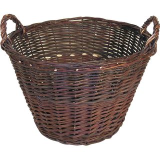 Proutěný MALÝ KOŠÍK dvojuchý,zel. pr.30cm 067040/30