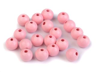 Dřevěné korálky Ø10 mm 20g