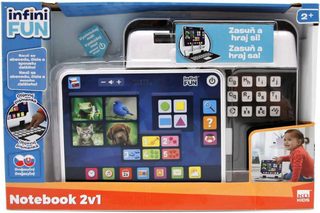 Můj první tablet 2v1 (tablet + notebook pro miminko, baterie)