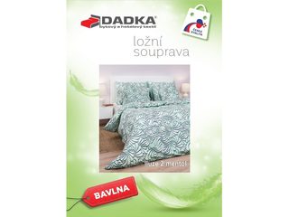 Bavlněné povlečení Iluze 2 mentolové 140x200, 70x90 cm