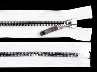 Kostěný zip šíře 5 mm délka 50 cm kostičky