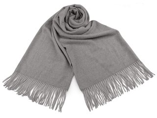 Šátek / šála typu pashmina s třásněmi 70x185 cm