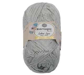 Příze LOTUS LUX Šedá 941 100g / 340 m