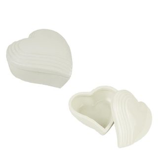 Dekorační porcelánová krabička srdce X3173