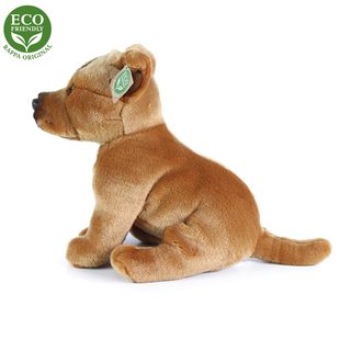 Plyšový pes stafordšírský bulteriér sedící, 30 cm