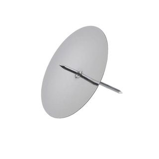 Misky s bodci 5,3 cm (4 ks) stříbrné