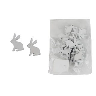 Dekorace králíček, 25 ks D6626 - 2 x 0,2 x 3 cm