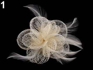 Fascinátor / brož květ Ø10 cm