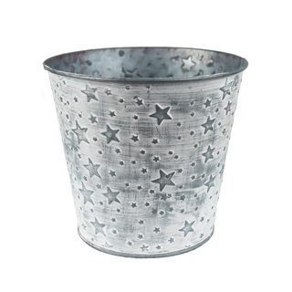 Květináč plechový K3523/1 - dia 11,5 × 10 cm
