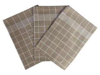 Utěrka Pozitiv Egyptská bavlna béžová/bílá - 3 ks 50x70 cm balení 3 ks