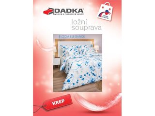 Krepové povlečení Bloom elegance banánové 140x200, 70x90 cm