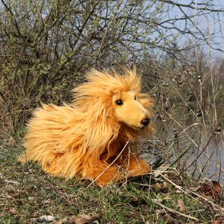 Plyšový pes afghánský chrt 32 cm